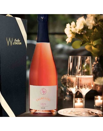 Cadeau Box Champagne pour femme : abonnement champagne rosé avec une bouteille de champagne reçue chaque mois