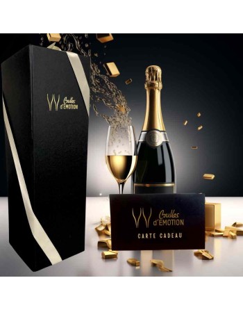 Champagne Millésimé : carte cadeau de luxe pour homme avec abonnement