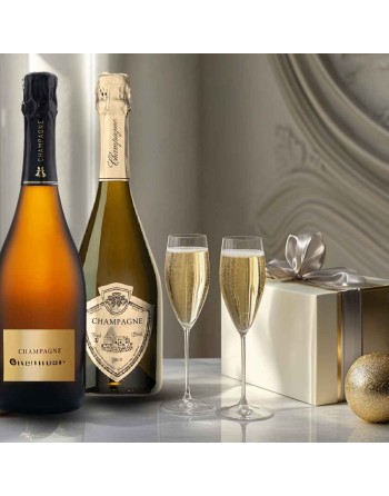 Cadeau Champagne : coffret 2 champagnes à offrir