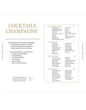 Livre Cocktails avec la liste des meilleurs cocktails du monde et les conseils de barmen