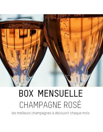 Cadeau Original pour femme : abonnement mensuel champagne rosé