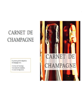 Guide de Champagne : carnet avec index alphabétique lexique et fiches de dégustation