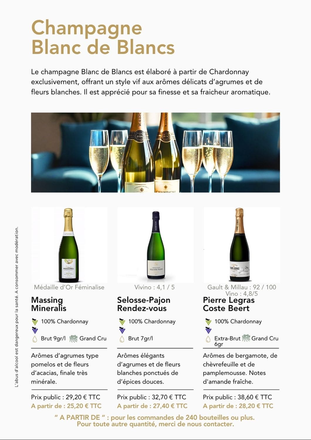 Catalogue Champagne Blanc de Blancs